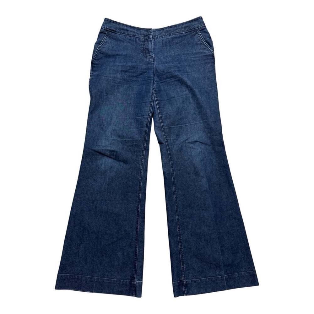 Kenneth Cole Reaction Jeans Women’s 10 Dark Wash Wide Leg Trouser 32 Inseam